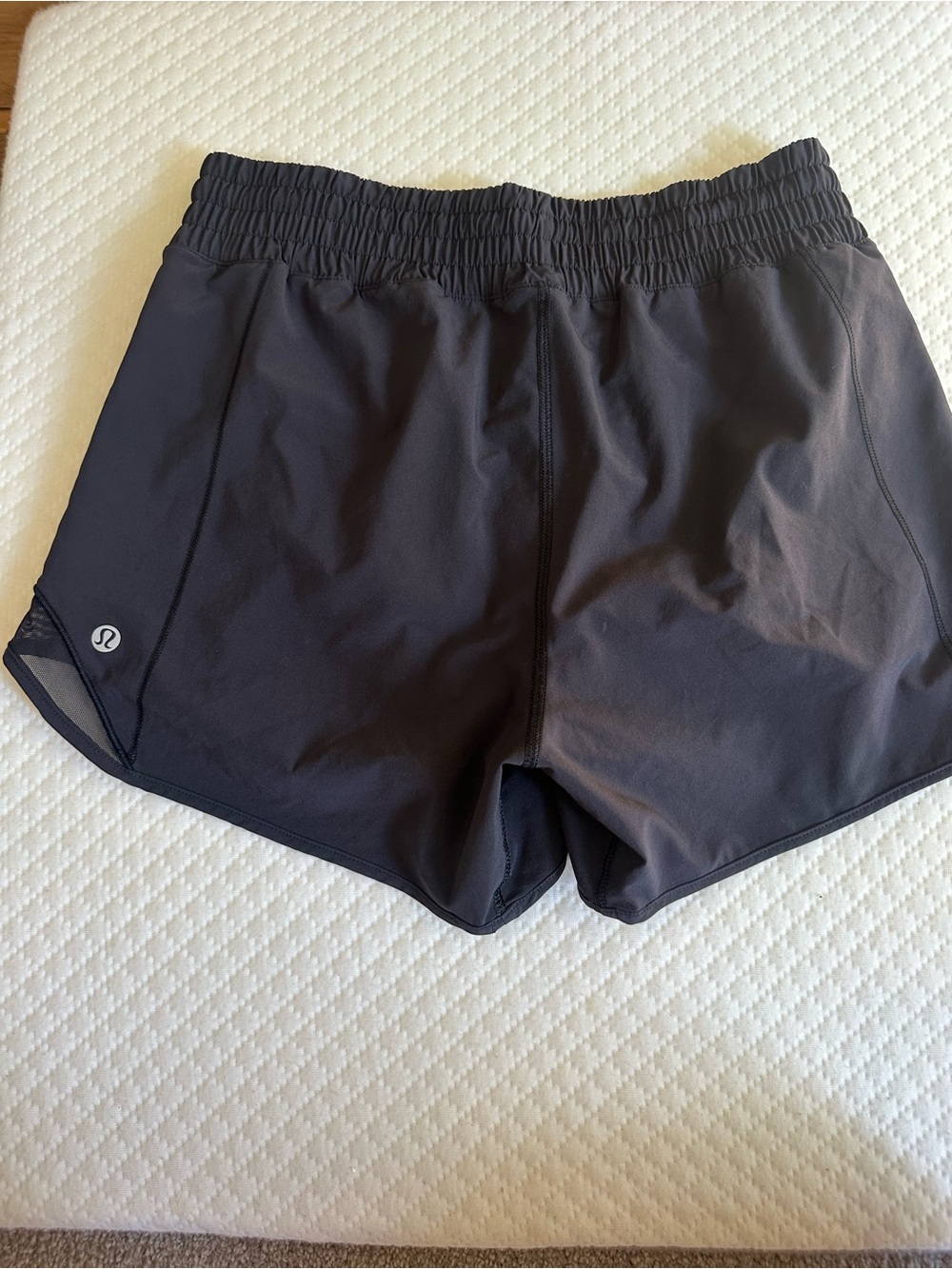 lululemon athletica Black hotty hot Women's Athletic Running Shorts